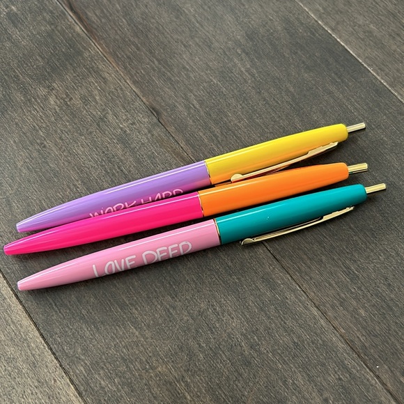 ALL SHE WROTE NOTES Colorful Life Motto Pen Set, Office Supplies Fun Stationery - Picture 2 of 4
